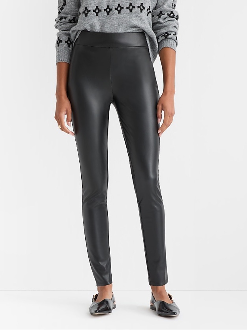 LOFT Faux Leather Leggings – Size Large – NWT